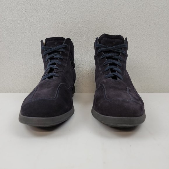 HOGAN INTERACTIVE Mens Blue  suede Shoes Sneakers driving high top Size 10 - Picture 10 of 10